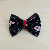 Barrette cheveux fille bleue marine et rouge Noël - Molly